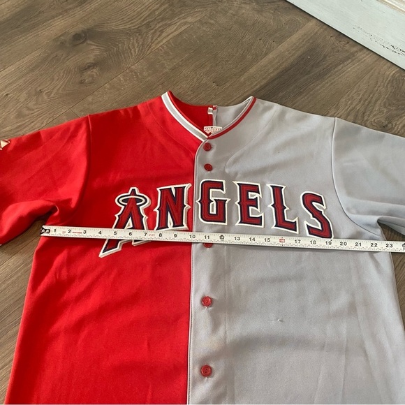 Vintage MLB Majestic Anaheim Angels Split Baseball Jersey Size Large - Picture 7 of 12